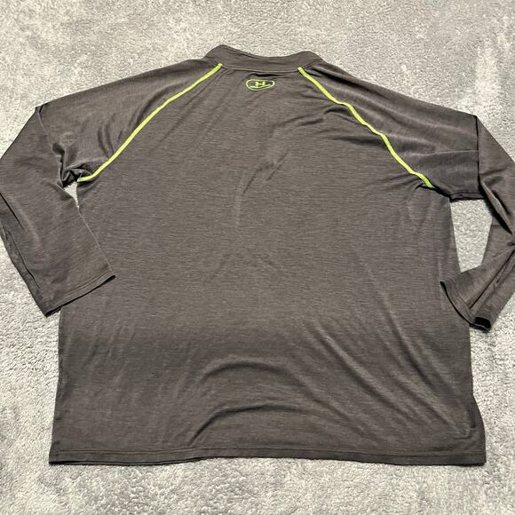 Under Armour Shirt Mens 3XL Quarter Zip Performance Long Sleeve Gray - Picture 3 of 7